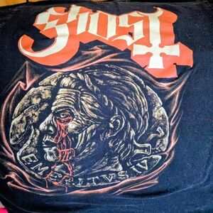 Ghost Black and Red Graphic Tee